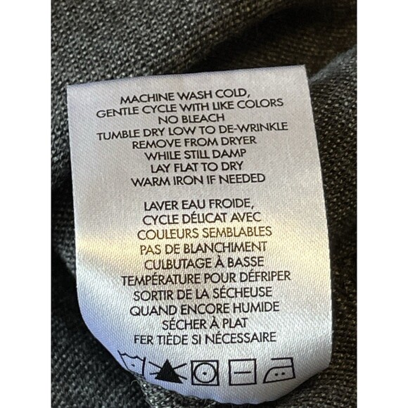 ROBERT BARAKETT MENS CHARLIE LS CREW NECK SWEATER PULLOVER DARK GRAY XL - Picture 7 of 11